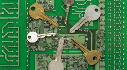 flat-lay-collection-keys-circuit-board